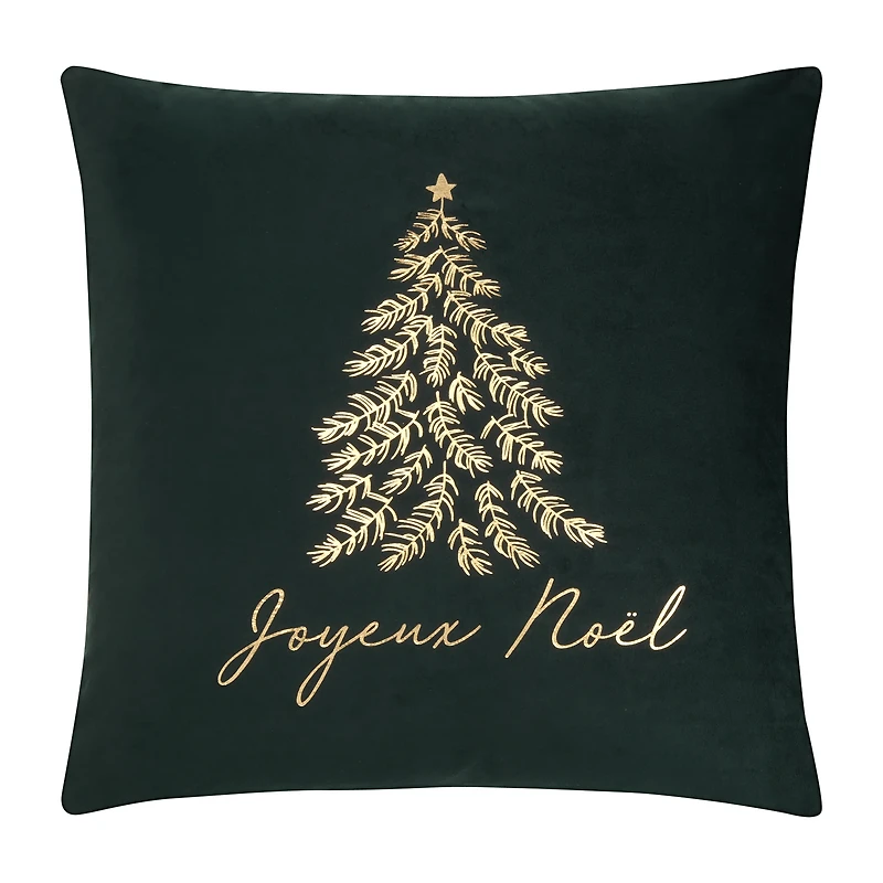 Kina Joyeux Noel Tree Velvet Cushion Cover