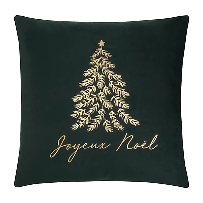 Kina Joyeux Noel Tree Velvet Cushion Cover