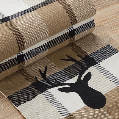 Antlers Plaid Table Runner