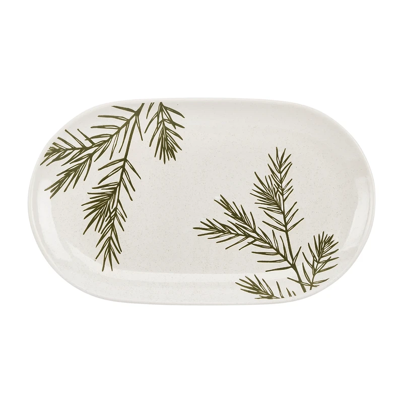 Oval Pine Serving Plate