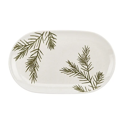Oval Pine Serving Plate