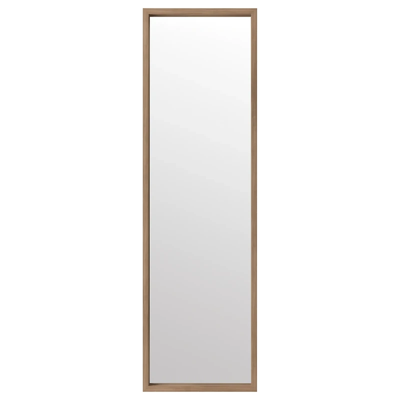 Full-Size Mirror with Wood Frame