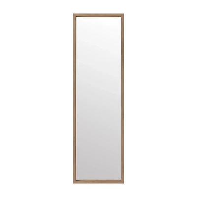 Full-Size Mirror with Wood Frame