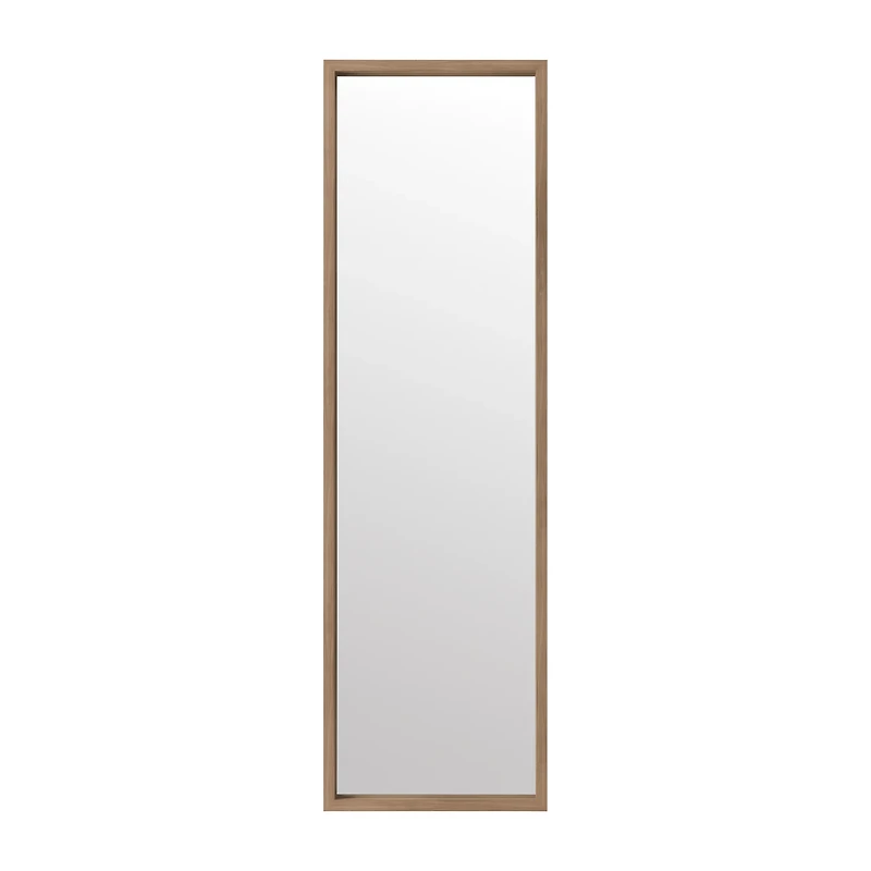 Full-Size Mirror with Wood Frame