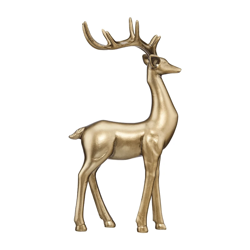 Standing Decorative Gold Deer