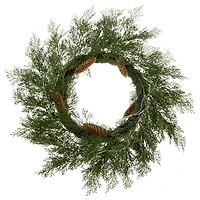 LED Artificial Cedar Wreath