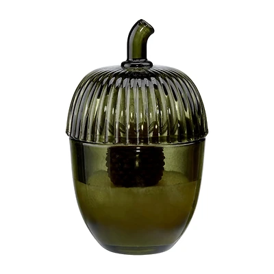 Acorn Glass Candle