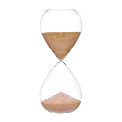 Hourglass with Pink and Gold Sand