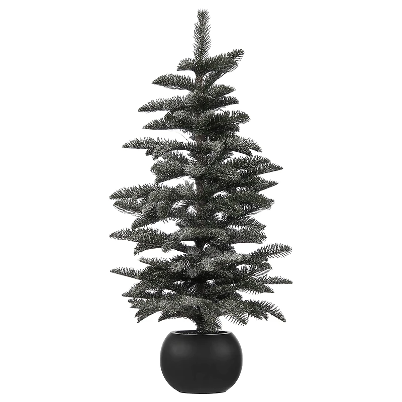 LED Snowy Tree in Ceramic Pot