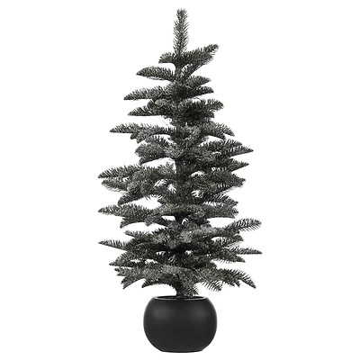 LED Snowy Tree in Ceramic Pot