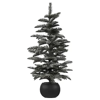 LED Snowy Tree in Ceramic Pot