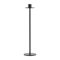 Tall Black Iron Taper Candle Holder