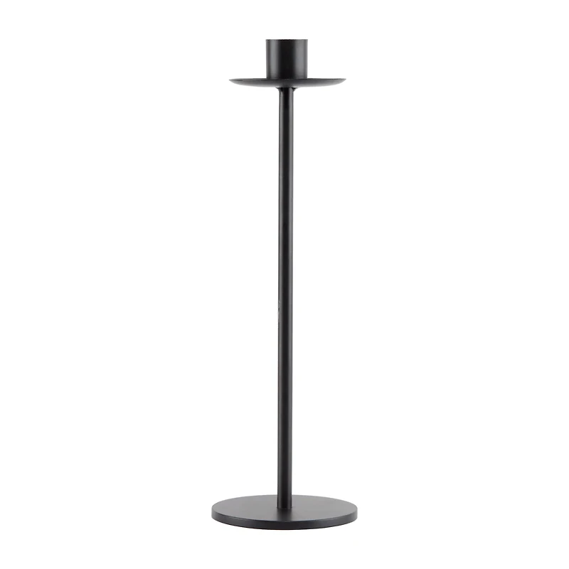 Medium Black Iron Taper Candle Holder