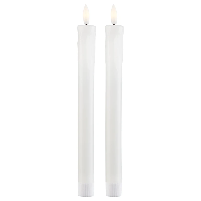 Set of 2 Flameless Taper Candles