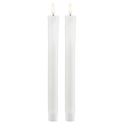 Set of 2 Flameless Taper Candles