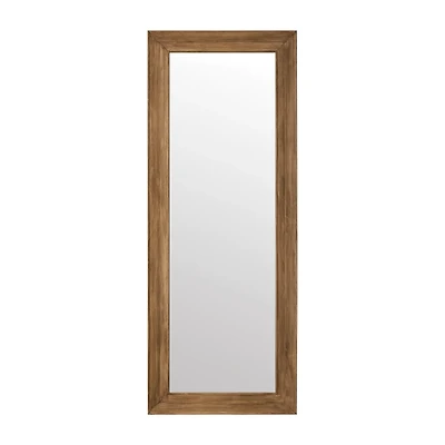 Full-Length Pine Wood Framed Mirror