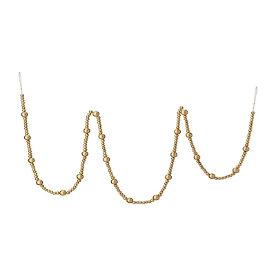 Gold Wood Beads Garland