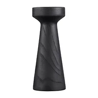 Tall Wood Pillar Candle Holder