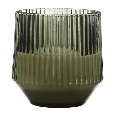 Ribbed Glass LED Candle
