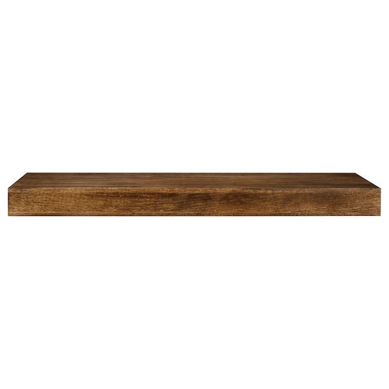 Long Mango Wood Floating Shelf