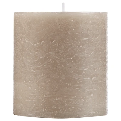 Sand Marled Pillar Candle