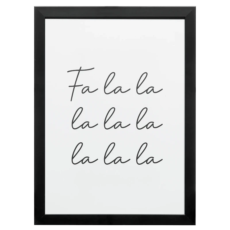 FA LA LA Canvas Framed Art