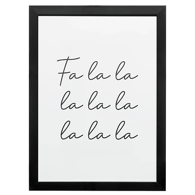 FA LA LA Canvas Framed Art