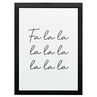 FA LA LA Canvas Framed Art