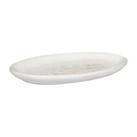 Oval Tray with Engraved Stem