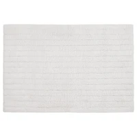 Soft and Absorbent White Cotton Rug