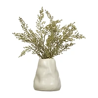 Artificial Stoebe in Ceramic Vase