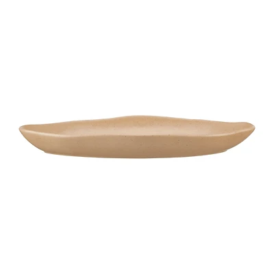 Long Irregular Shaped Ceramic Plate
