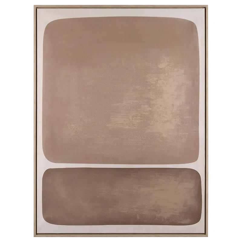 Nude Colour Block Framed Art