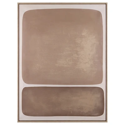 Nude Color Bloc Framed Art