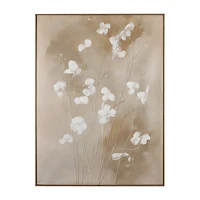 Painted Delicate Flowers Framed Art