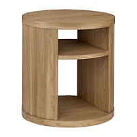 Side Table Oak Finish