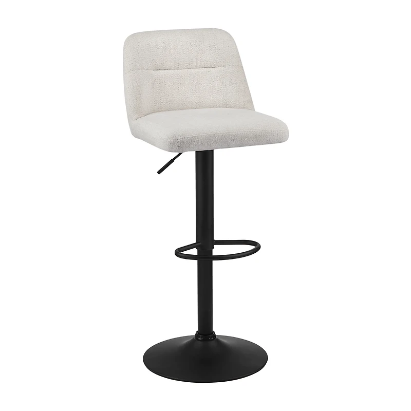 Adjustable Fabric and Metal Barstool