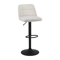 Adjustable Fabric and Metal Barstool