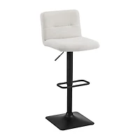 Adjustable Metal and Fabric Barstool