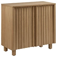 Wood Sideboard with Ribbed Doors