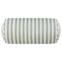 ILLA Green Striped Bolster Pillow