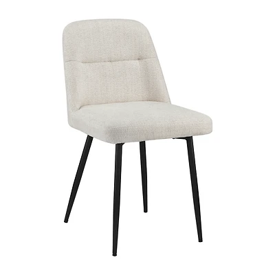 Fabric and Metal Dining Chair