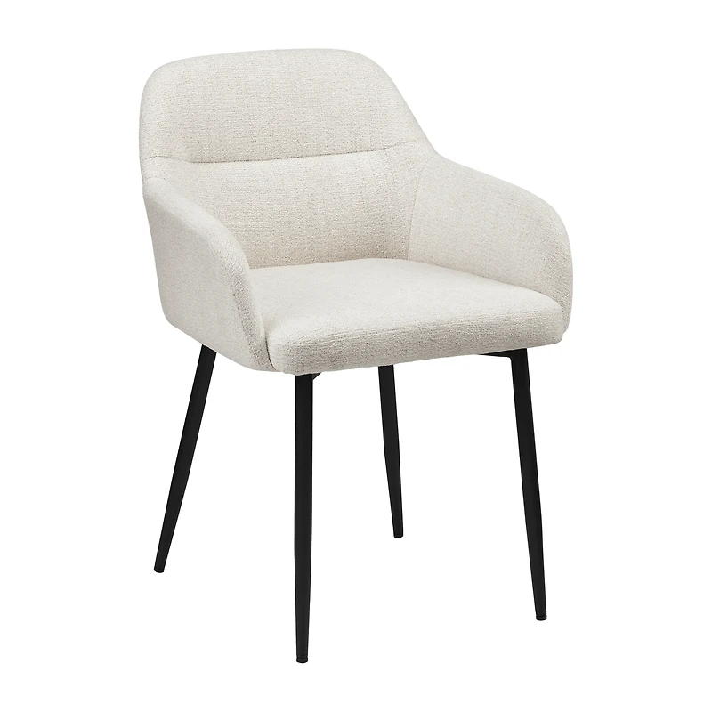 Fabric and Metal Accent Chair