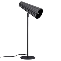 Black Ribbed Table Lamp