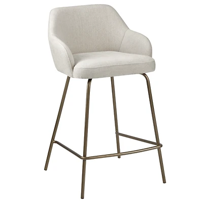 Neutral Fabric Bar Stool
