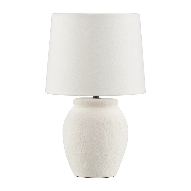 Table Lamp with Textured Ceramic Base