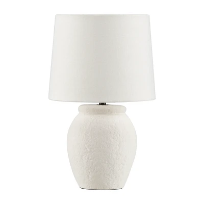 Table Lamp with Textured Ceramic Base