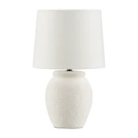 Table Lamp with Textured Ceramic Base