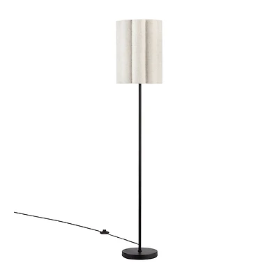 Floor Lamp with Petal Style Shade