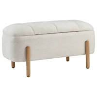 Padded Lift-Top Storage Bench